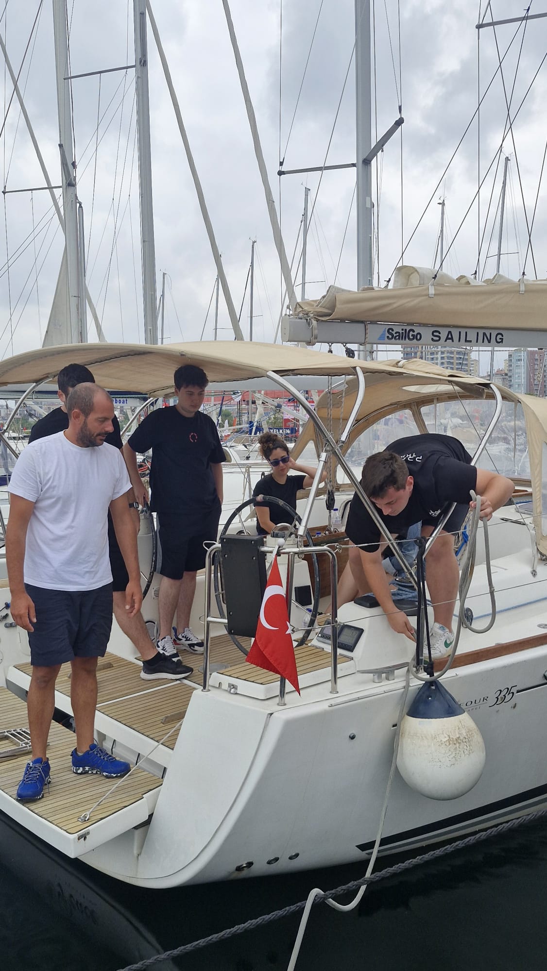 SailGo yelkenli yatında uygulama eğitimi